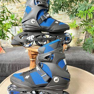 K2 FIT 80 Boa Mens Inline Skate size 10 blue/black